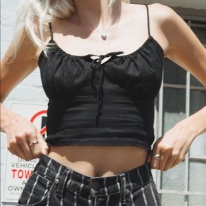 Brandy black tank top